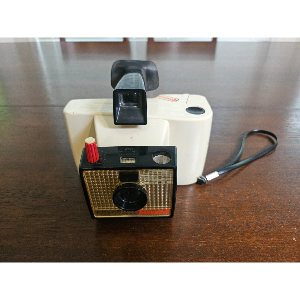 Polaroid Swinger Model 20 Land Camera Vintage Cream Black Instant Film Camera